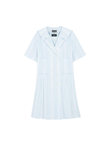 Ualo Sailor Collar Mini Dress - Light Grey - EENK - Modalova