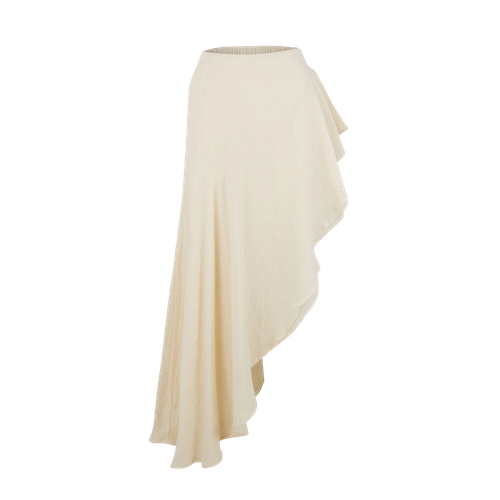 Rita Asymmetrical Skirt In Cream - Amazula - Modalova