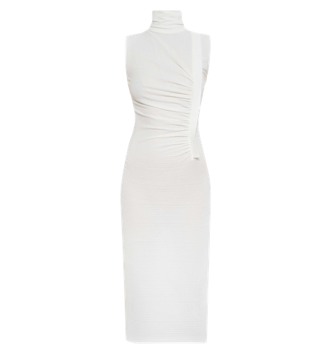 White Dress W Back Detail - Dalood - Modalova