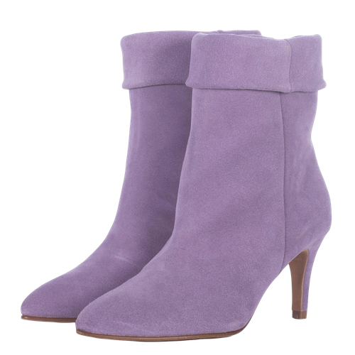 Purple Suede Ankle Boots - Toral - Modalova