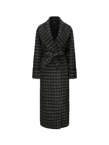 Emmeline Lapel Coat (Black) - Nana Jacqueline - Modalova