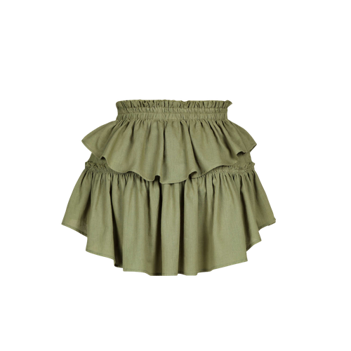 Bianca crinkled skirt in olive - Amazula - Modalova