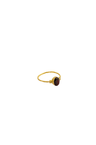 Garnet Gold Ring - Lora Istanbul - Modalova