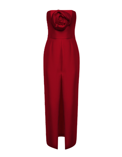 STRAPLESS EMBELLISED FRONT SLIT COLUMN DRESS - NDS The Label - Modalova