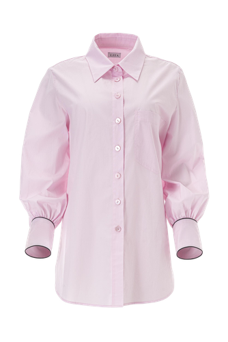 Bishop sleeve top in pink - Lita Couture - Modalova