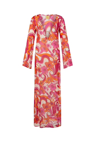 Totem' Hoop Maxi Dress - Ultraviolet - Cin Cin - Modalova