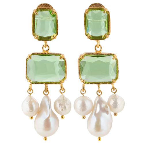 Emma Earrings Green - Christie Nicolaides - Modalova