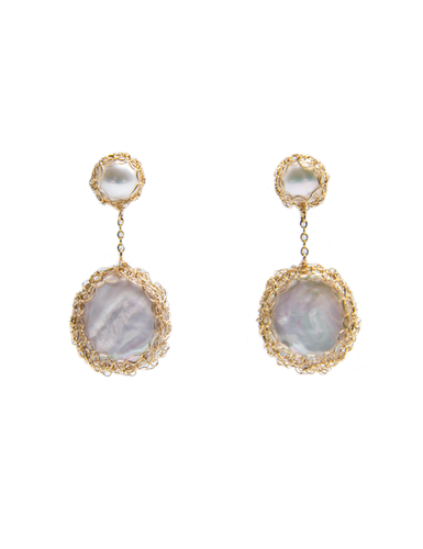 Angie 14k Gold-filled Freshwater Baroque Pearl Drop Earrings - Carolina Wong - Modalova