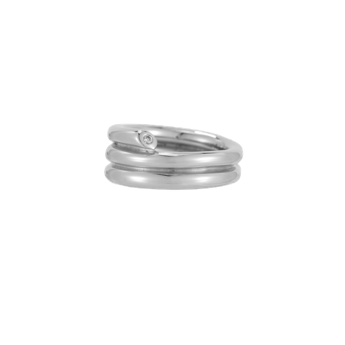 Sterling & Diamond Coil Ring - Ali Grace Jewelry - Modalova