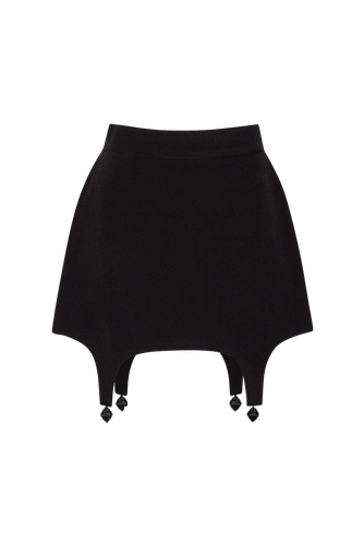Black Bascque Skirt - Guranda - Modalova