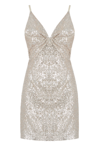 BUENA silver sequin mini dress - UNDRESS - Modalova