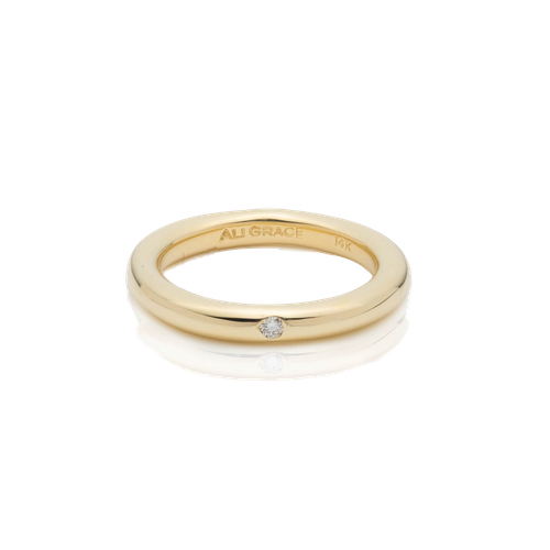 Round Gold & Diamond Band - Ali Grace Jewelry - Modalova