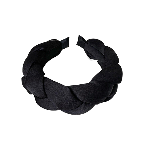 Black Braided Oversized Headband - Anisa Sojka - Modalova