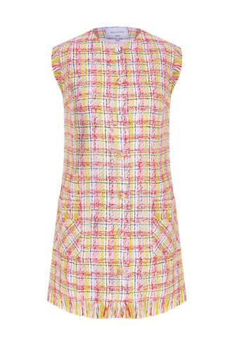Chloe Cotton Tweed Mini Dress - Nazli Ceren - Modalova