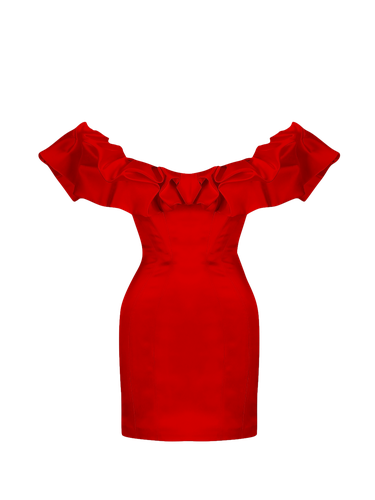 Vienna Dress - Red - Gigii's - Modalova