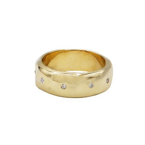 Thick Gold & Diamonds Band - Ali Grace Jewelry - Modalova