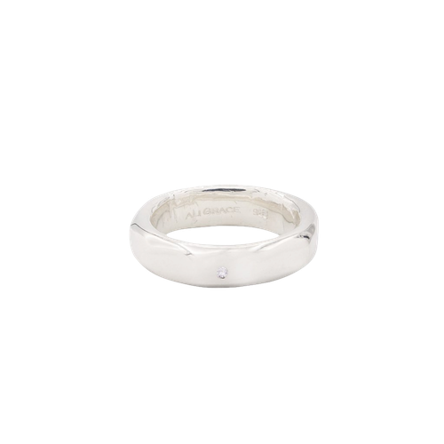 Sculpted Sterling & Diamonds Ring - Ali Grace Jewelry - Modalova