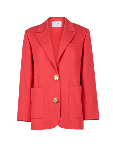 Red Oversize Jacket - F.ILKK - Modalova