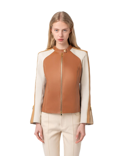 Willy Jacket Tan / White / Camel - Mietis - Modalova