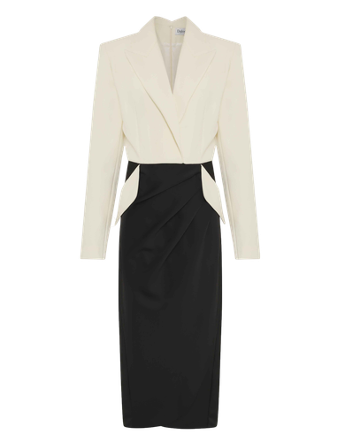 B&w Dress - Dalood - Modalova
