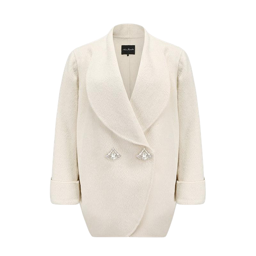 Kendall Coat (White) - Nana Jacqueline - Modalova