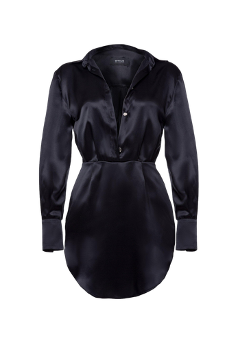Cara Satin Shirt Dress - DIVALO - Modalova