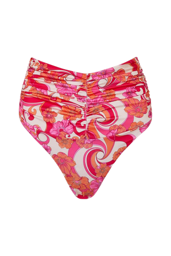 Hibiscus' Ruched Bottom - Ultraviolet - Cin Cin - Modalova