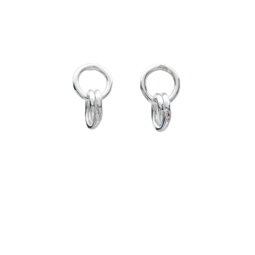 Sterling Interlocked Hoop Earrings - Ali Grace Jewelry - Modalova