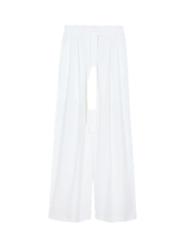 University Belted Wide Pants - White - EENK - Modalova
