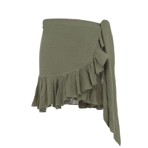 Lily mini skirt in olive - Amazula - Modalova