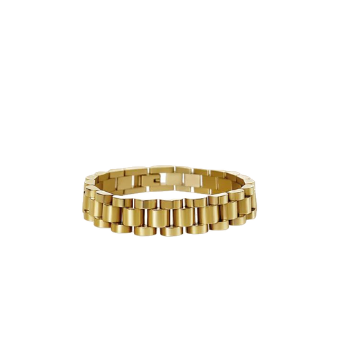 Gold Chunky Watch Band Bracelet - Anisa Sojka - Modalova