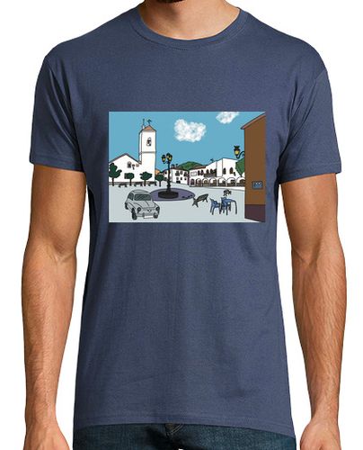 Camiseta Hombre Manga Corta Castañar de Ibor - La Plaza laTostadora - latostadora.com - Modalova