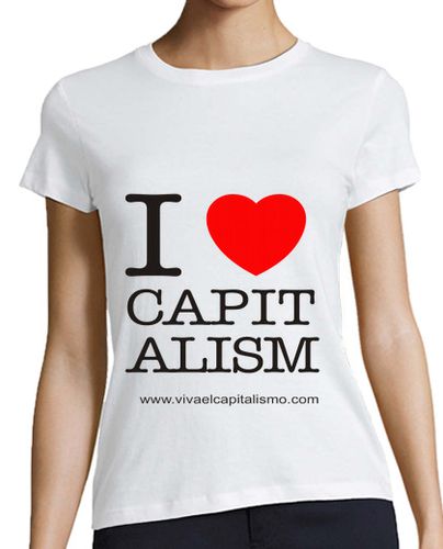 Camiseta mujer I LOVE CAPITALISM GIRL - latostadora.com - Modalova
