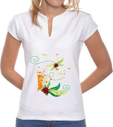 Camiseta Mujer Cuello Mao mariquitas laTostadora - latostadora.com - Modalova