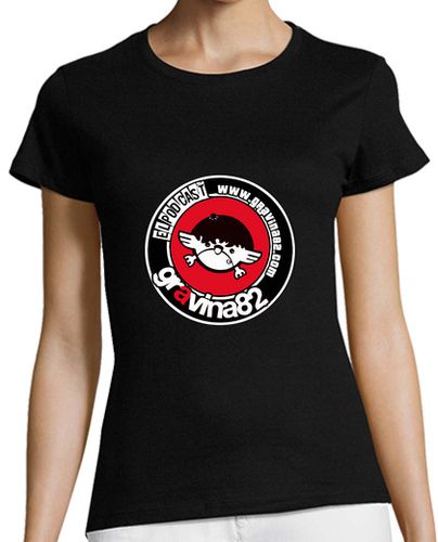 Camiseta Mujer Manga Corta gravina82 diseño chapa laTostadora - latostadora.com - Modalova