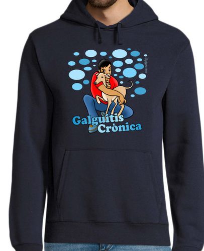 Sudadera Con Capucha Para Hombre Sudadera Galgo crema - galguitis crónica laTostadora - latostadora.com - Modalova