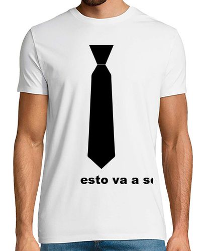 Camiseta Hombre Manga Corta corbata barny esto va a ser... 2 caras laTostadora - latostadora.com - Modalova