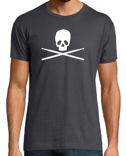 Camiseta Hombre Manga Corta Calavera batera blanca laTostadora - latostadora.com - Modalova