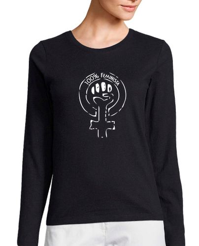 Camiseta Mujer Manga Larga FEMINISTA laTostadora - latostadora.com - Modalova