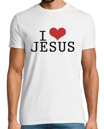 Camiseta I Love Jesus (Hombre) - latostadora.com - Modalova