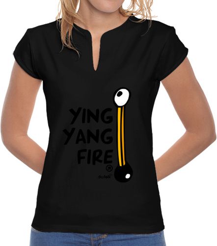 Camiseta mujer YING YANG FIRE - latostadora.com - Modalova