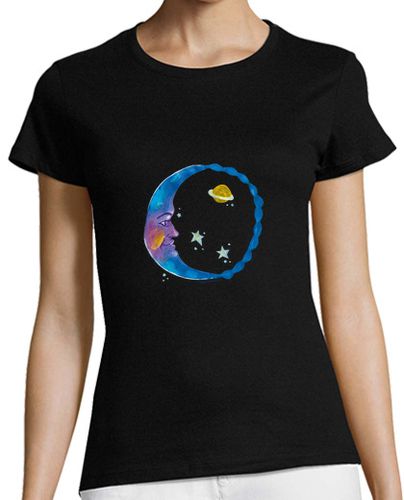 Camiseta mujer Luna arcoiris - latostadora.com - Modalova