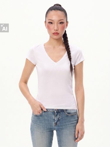 Blusa con escote de pico - Cropp - Modalova