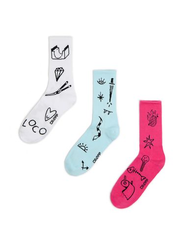 Pack de 3 pares de calcetines largos - Cropp - Modalova