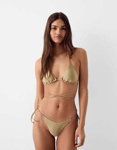 Braguita Bikini Arandelas Brillo Mujer L - Bershka - Modalova