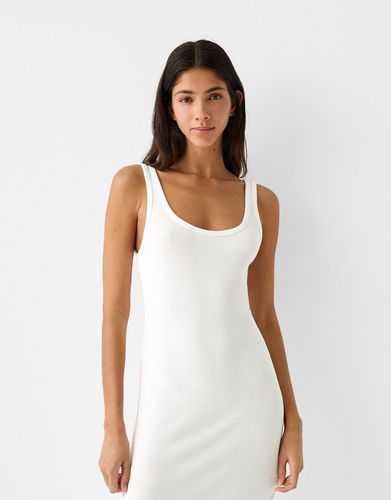 Vestido Rib Tirantes Mujer M - Bershka - Modalova