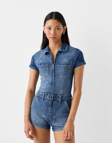 Mono Denim Corto Bskteen L - Bershka - Modalova