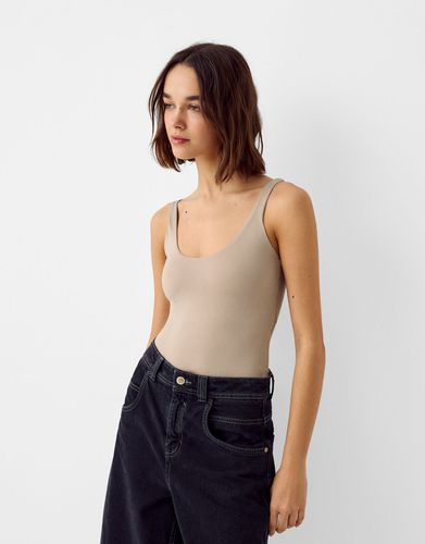 Bershka Body Tirantes Mujer L Camel - Bershka - Modalova