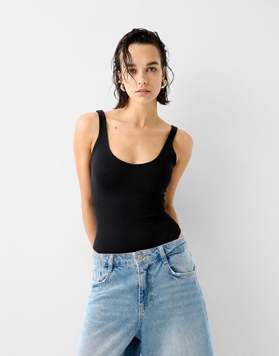 Bershka Body Tirantes Mujer L Negro - Bershka - Modalova