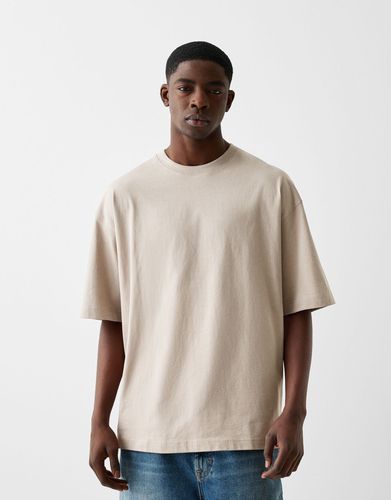 Camiseta Manga Corta Oversize Hombre Xxl - Bershka - Modalova